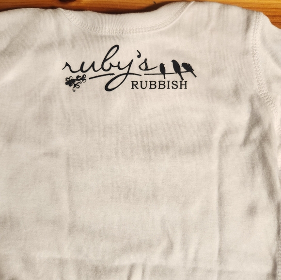 Onesie, 18 mo, 24 mo 100% cotton NWOT Ruby's Rubbish - Picture 3 of 3